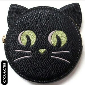 COACH HALLOWEEN CAT COIN CASE